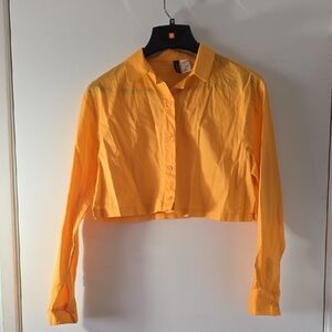 Divided Mustard Button-Down Shirt